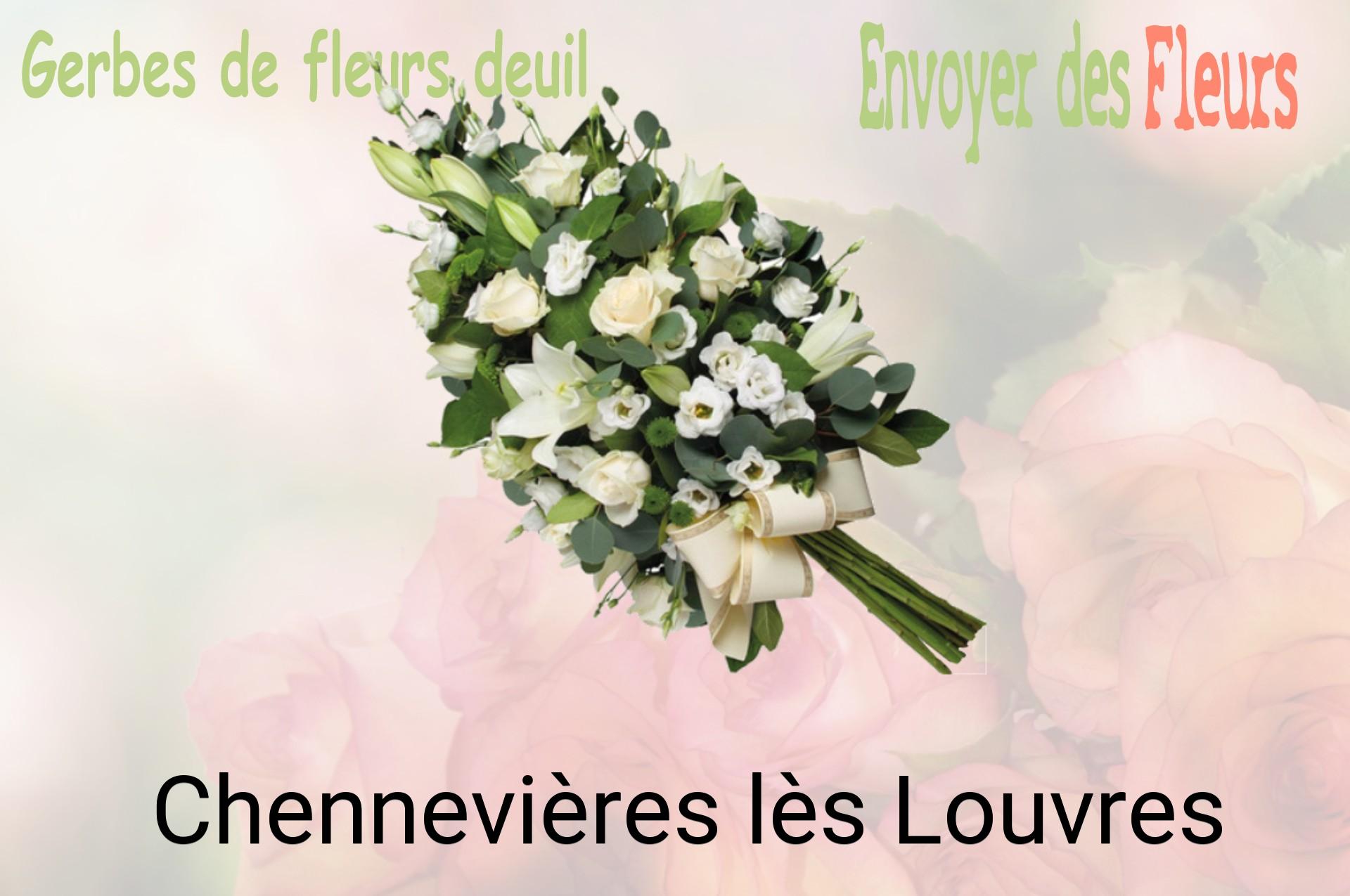 Gerbe de fleurs de deuil livrée à Chennevières-lès-Louvres